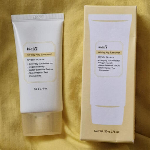 Sponsored Flat-Lay post ft. YesStyle and Klairs